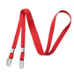 Red Face Mask Lanyard - Lightweight Facemask Neck Hanger & Ear Saver with 2 Bulldog Clips -  Soft Material (2140-530X) 2140-5306