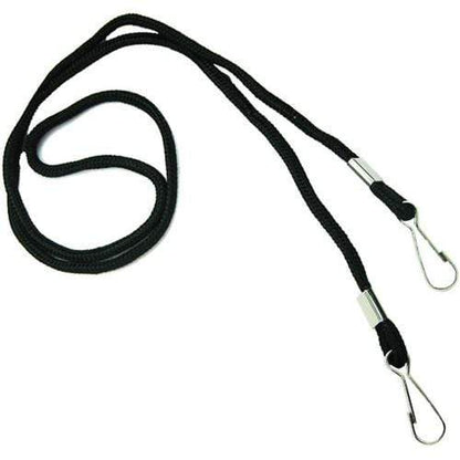 Black Round Special Event Lanyard with Two Clips 2140-580X 2140-5801