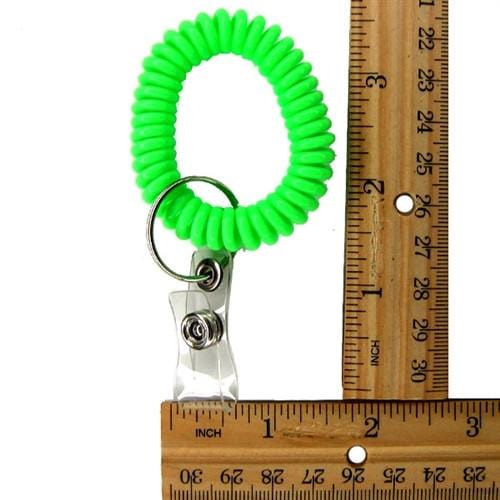 35pc Stretchable Plastic Bracelet Wrist Coil band Key Ring Chain Holder Tag  | eBay