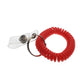 Red Wrist Coil Key Chain with ID Strap Clip (2140-620X) 2140-6206