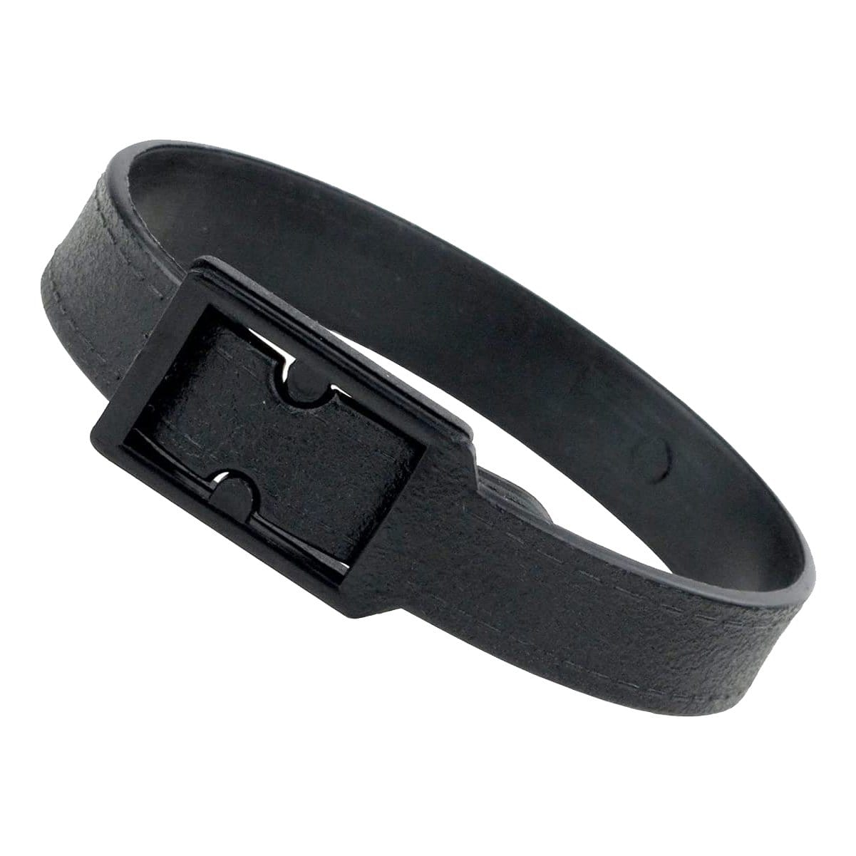 Black Plastic Luggage Strap with Post and Notch -Textured (2430-201X) 2430-2011