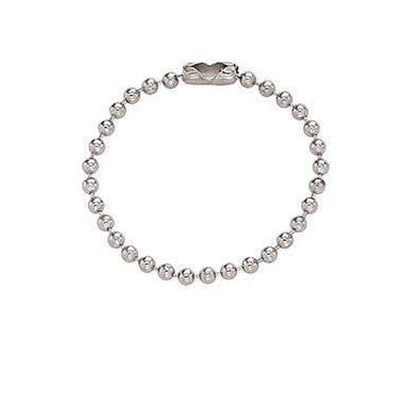 Ball Chain Keychains with Connector Clasp - 4 Inch Small Metal Ball Link Chain (2.3mm Bead Size) for DIY Tags, Crafts, Jewelry, Charms, Ornaments, Keychains and More (P/N 2450-1050)