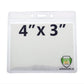 Clear 4X3 Horizontal Convention Size Badge Holder (406-J-CLR) 406-J-CLR