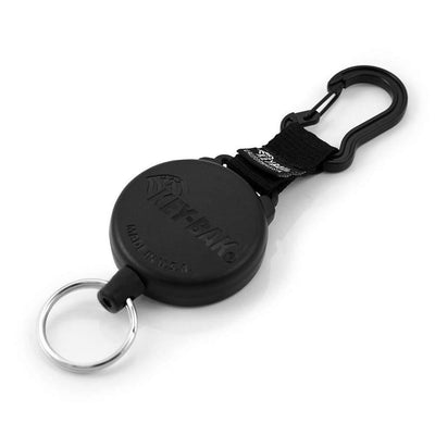 Key-Bak Heavy Duty Badge Reel Carabiner with Key Ring and 48" Cord (488B-HDK)