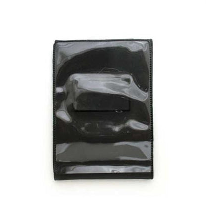 Oversize Magnetic Vertical ID Badge Holder for CR100 Cards - 501-L with a clear vinyl compartment visible on the front side.