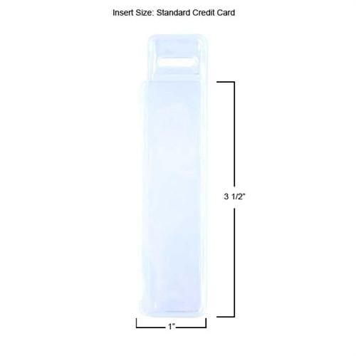 Vertical Half Card Vinyl Holder with Slot (P/N 504-HC1) 504-HC1