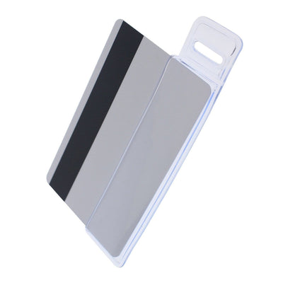 Vertical Half Card Vinyl Badge Holder with Slot, 504-HC1