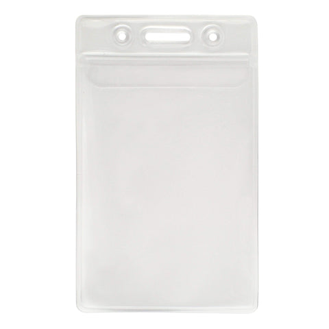 Heavy Duty Vinyl Vertical Badge Holder with Resealable Top (1815-1110)