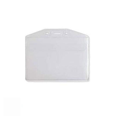 Vinyl Horizontal Badge Holder with Flap (506-43FS)
