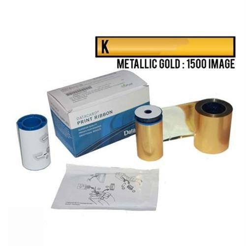 1+ Datacard 532000-055 Metallic Gold Monochrome Ribbon & Cleaning Kit 532000-055