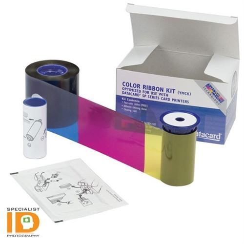 Entrust 534000-004 ymcKT short-panel color ribbon kit with box and cleaning supplies