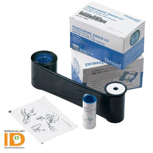 1+ Datacard 534000-010 KTT Black Monochrome Topcoat Ribbon & Cleaning Kit 534000-010