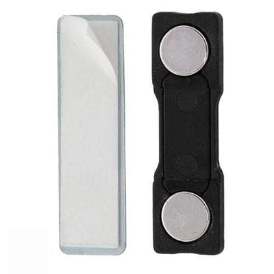 Magnetic Badge Holder with Dual Magnets & Zinc-Plated Steel Plate - 5730-3010