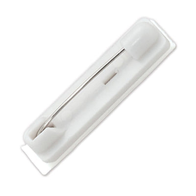 Pressure-Sensitive 1 1/4 inch Plastic Adhesive Bar Pin -  Badge & Craft Accessory (P/N 6920-3605)