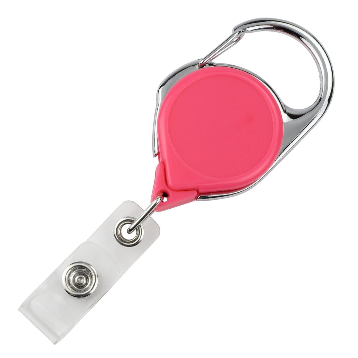 Pink Carabiner No Twist Badge Reel  (P/N 704-CB) 704-CB-PNK
