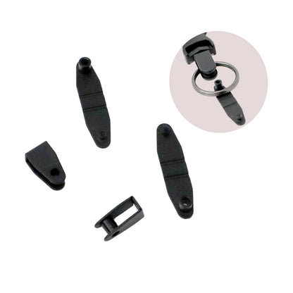 HR-BLACK black badge connector parts with key ring assembly inset
