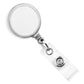 White Max Label Badge Reel with 1 Inch Smooth Face and Swivel Spring Clip (909-I) 909-I-WHT