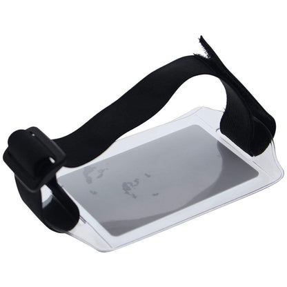 A Horizontal Arm ID Badge Holders (ABH-H) with a black adjustable strap. Sold by Specialist ID.