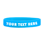 Customizable Adult 1/2" Silicone Wristbands