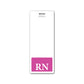 Oversized RN Badge Buddy - Extra Long ID Badge Buddy for Nurses with Pink Border