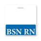Blue BSN RN Registered Nurse Horizontal Badge Buddy - 2 Sided ID Backer for BSN Registered Nurses BB-BSNRN-BLUE-H