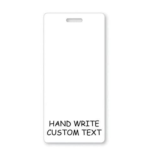White Vertical Badge Buddy And More Badge Buddies And ID Badge Holders White vertical badge buddy and more badge buddies and id badge holders