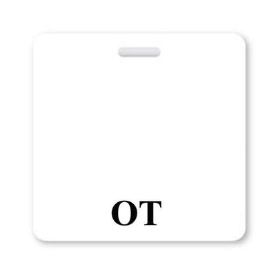 OT Badge Buddy - Horizontal Hospital ID Role Identifier (White Border)
