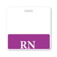 Purple "RN" Registered Nurse Horizontal Badge Buddy BB-RN-PURPLE-H