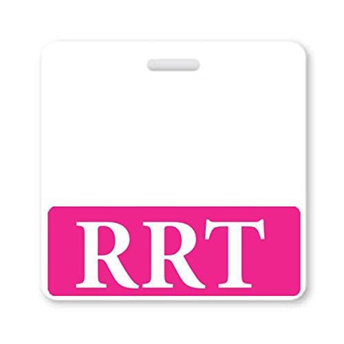 Hot Pink "RRT" Horizontal Badge Buddy BB-RRT-HOTPINK-H