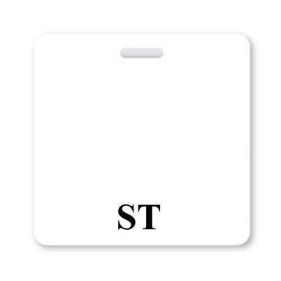 ST Badge Buddy - Horizontal Hospital ID Role Identifier (White Border)