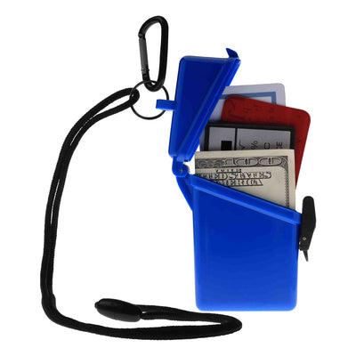 Witz Surfsafe Waterproof Sports Case Badge Holder with Breakaway Lanyard and Carabiner - Holds Up to 9 IDs (0010X)