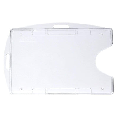 Crystal Clear Rigid Open-Faced 2 Card Holder - Optional Vertical or Horizontal (P/N SPID-150)