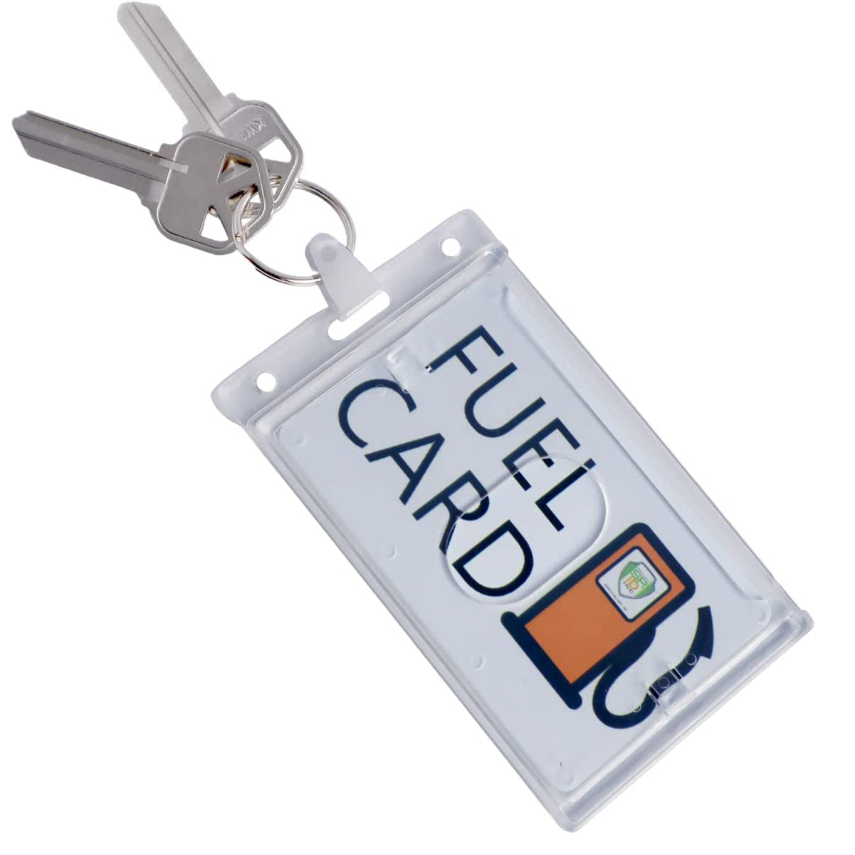 Rigid Fuel Card Holder with Key Ring Rigid Fuel Card Holder with Key Ring