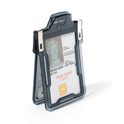 Identity Stronghold RFID Blocking Secure Badgeholder Classic - Holds 1 Card - Shields 13.56MHz Signal (IDSH1004-001B-002)