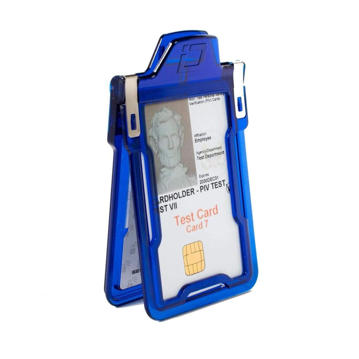 Identity Stronghold Secure Badge Holder Classic, Blue (IDSH1004-001B-blu)