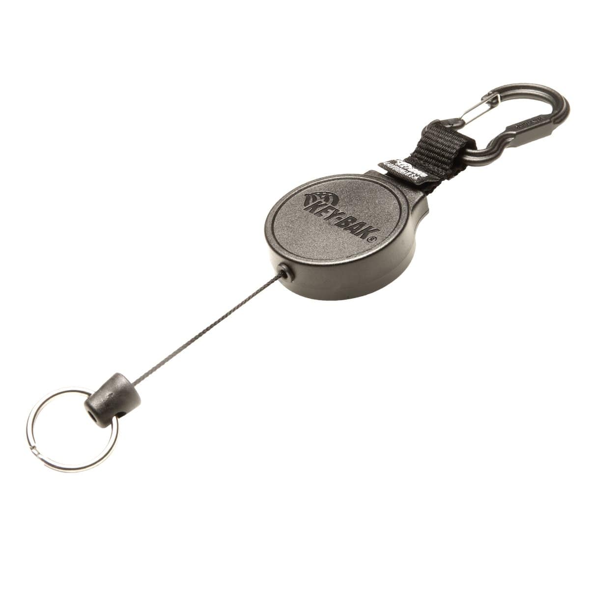 Key-Bak Mid Size Carabiner Badge Reel with Key Ring (6C) 6C