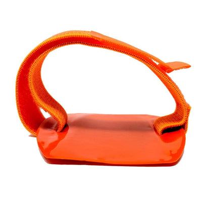 A Vertical Reflective Armband ID Holder (R504-ARN) with a flexible, adjustable band, perfect for securing or carrying objects.