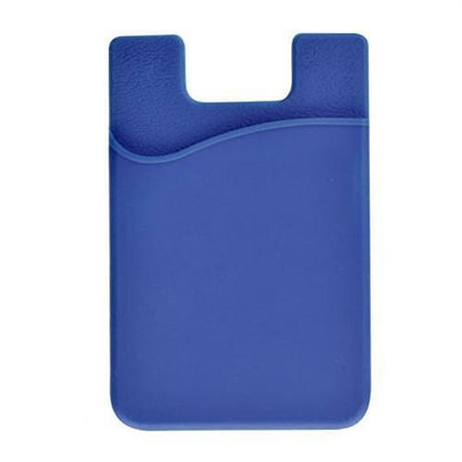 Silicone Cell Phone Wallet Blue Silicone Cell Phone Wallet Blue