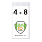 4x8 Inch Extra Large Ticket or Credential Holder With 3 Euro Slots SPID-1040 SPID-1040
