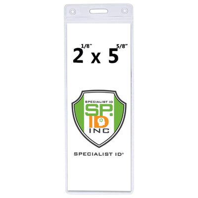 Clear Ticket Holder for 2 1/8 X 5 5/8 Inch (Ticketmaster Size) Concert and Sporting Event Tickets & Credentials (SPID-1140)