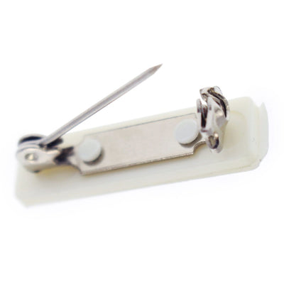Pressure-Sensitive 1 inch Nickel-Plated Steel Bar Pin with Adhesive Pin Back  (P/N 5730-2620)