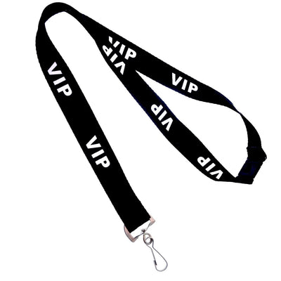 Black VIP Breakaway Lanyard with Swivel Hook (SPID-2020-BLK)