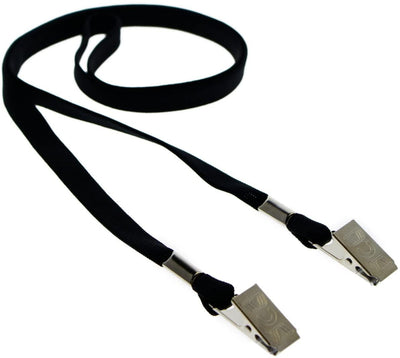 Double-Ended Lanyards with Bulldog Clips on Each Side - Comfort Neck Straps ID Holder for Special Event Badges