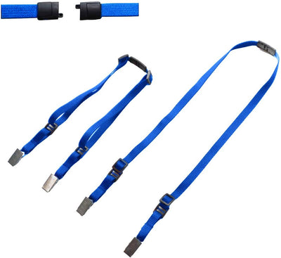 Adjustable Double Ended Lanyards with Safety Breakaway Clasp and Two Bulldog Clips (2140-531X)