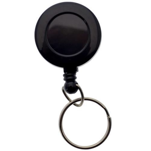 Black Badge Reel With Belt Clip & Key Ring (P/N 525-ISR) 525-ISR-BLACK