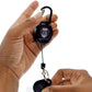 SPID Key-Bak SIDEKICK Heavy Duty Retractable Carabiner Badge Reel with ID Holder Strap & Keychain