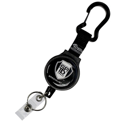 Heavy Duty SPID Key-Bak Mid-Size Carabiner Retractable Badge Reel with Card Strap & Key Ring (SPID-3330)