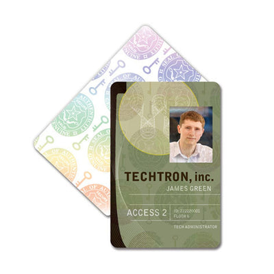 Self Adhesive Holographic Overlay - Shield and Key