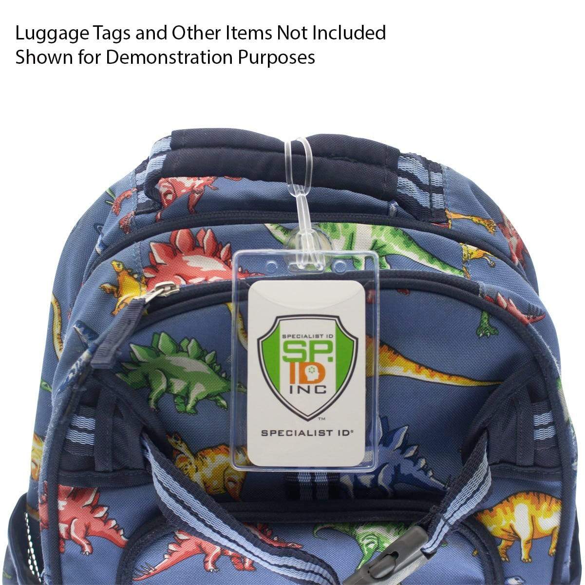 bag tag on mini backpack Plastic Loop Straps for Luggage Tags, 6 Inch (2410-2000) – SpecialistID.com
