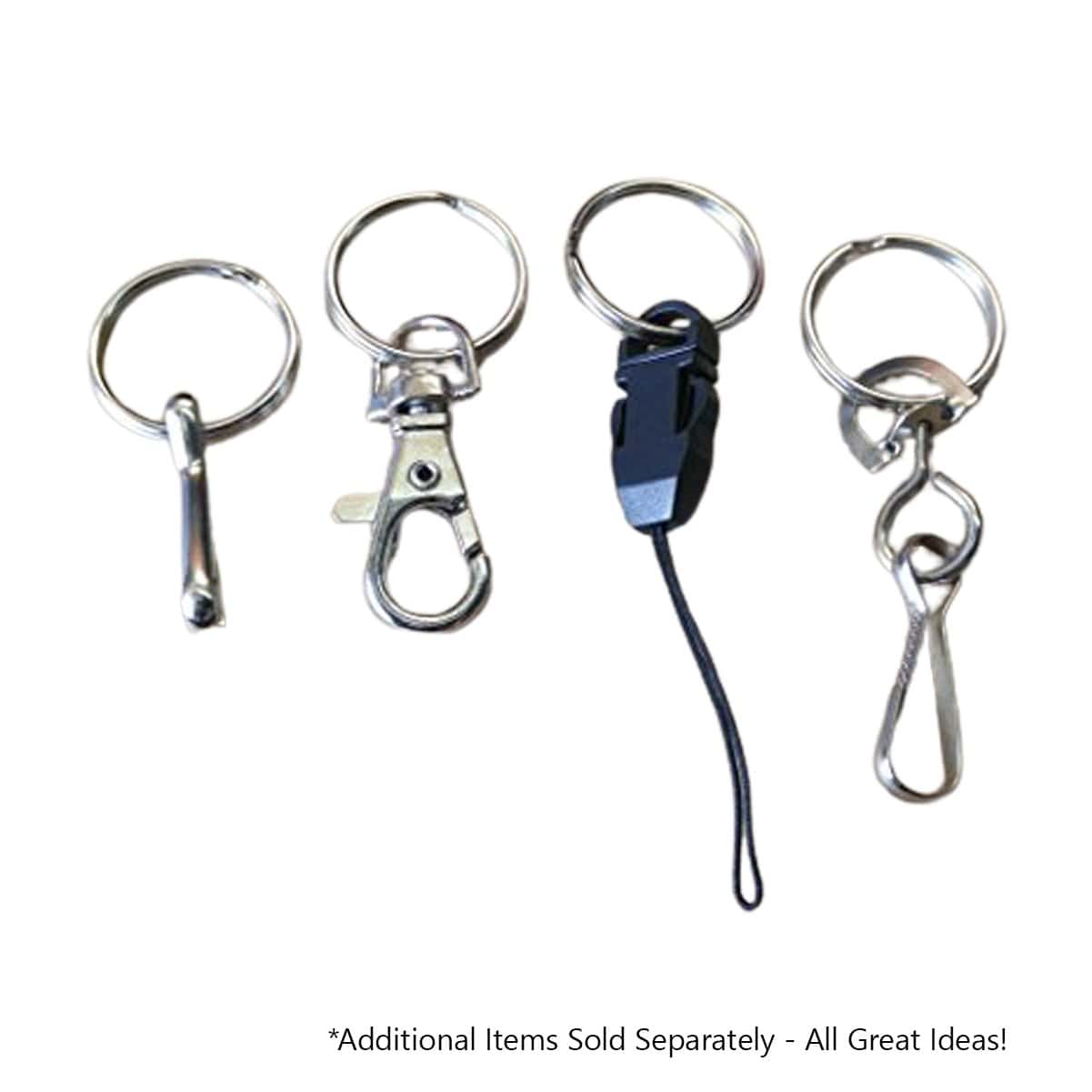 Key Ring Key Chain and Clasp Hook Black Key Chain Ring and Hook